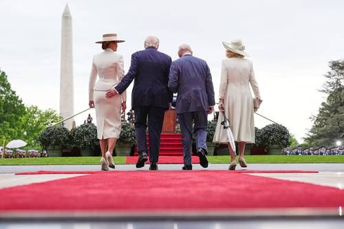 La Casa Blanca publica foto de Trump y Carlos III con la leyenda ‘TWO KINGS’ durante la visita de Estado