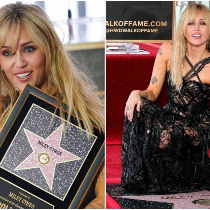 Miley Cyrus recibe una estrella en el Paseo de la Fama de Hollywood