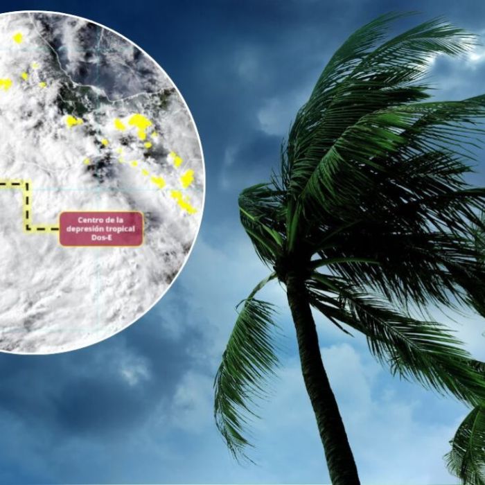 Se forma la depresión tropical Dos‑E frente a Guerrero; podría convertirse en la tormenta tropical ‘Boris’